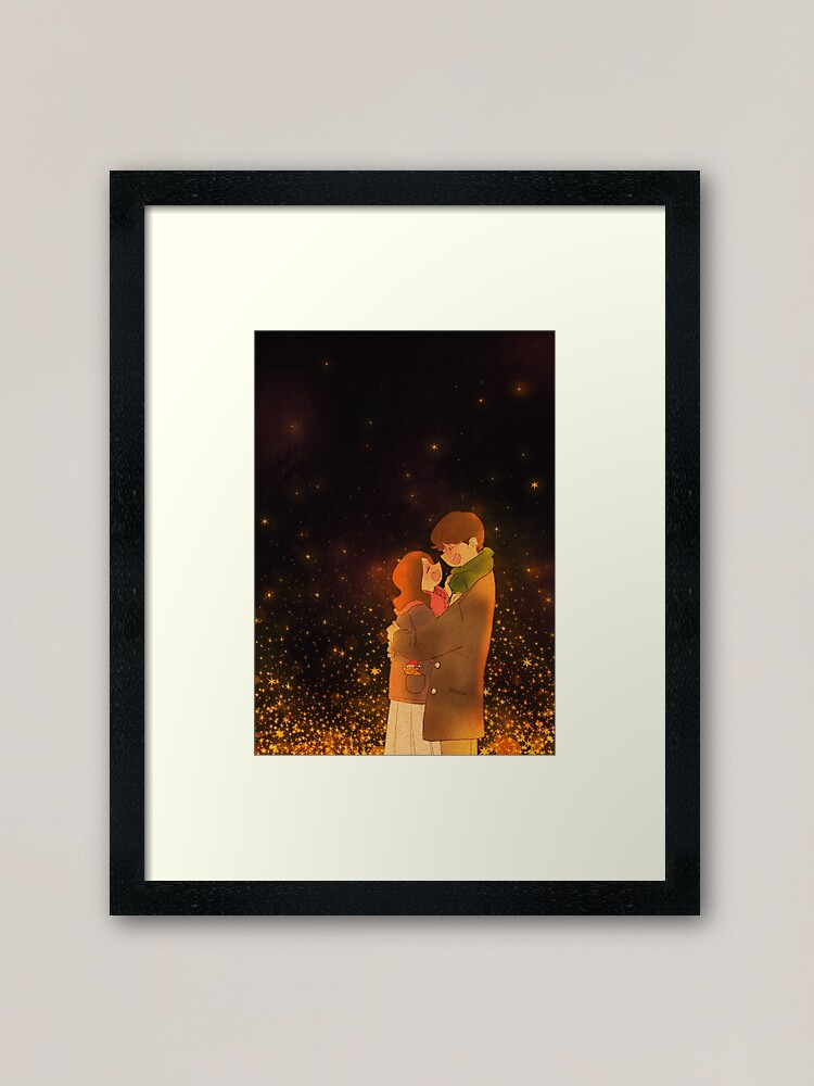 Alternate view of A warm winter night Framed Art Print