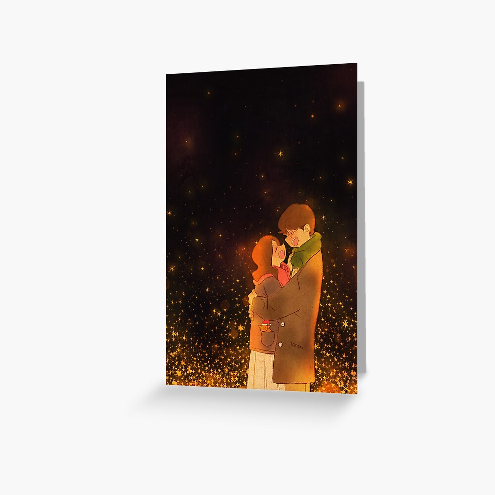 A warm winter night Greeting Card