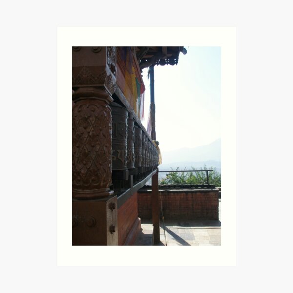 Prayer Wheels - Swayambhunath Art Print