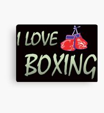 I love boxing Canvas Print