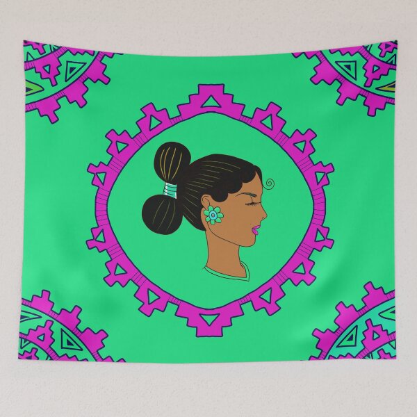 Item preview, Diné Woman Blooms designed and sold by Crystal Dághaa’ii.