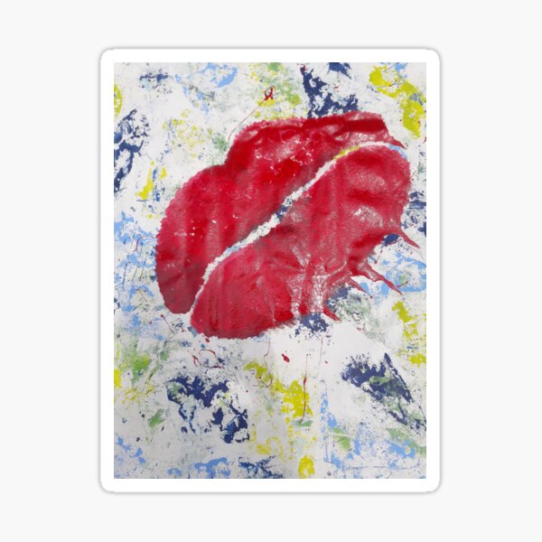 Melting Kiss by Kristen Brown Sticker