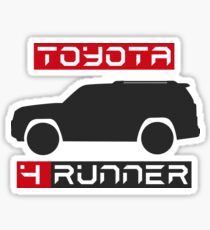 4Runner 4x4 side black with words Sticker