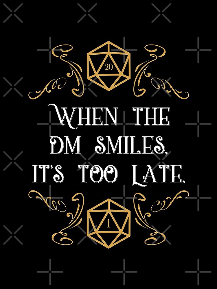 When the Master Smiles It&#39;s Too Late 20 Sided Dice by pixeptional