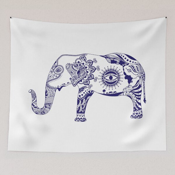 Item preview, Cute Elephant Mandala illustration designed and sold by saadkh.