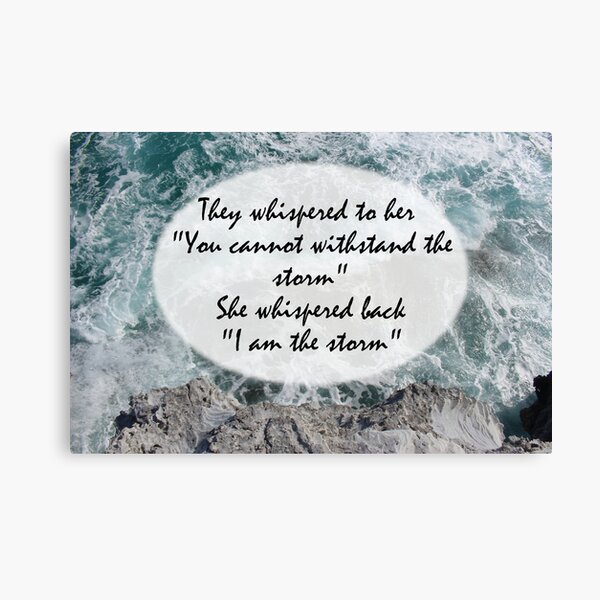 I Am the Storm Canvas Print