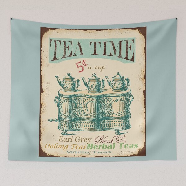 Item preview, Vintage Tea Time Sign designed and sold by Jean Plout.