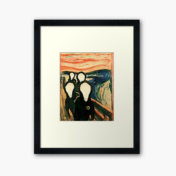 Wu Schrei - www.art-customized.com Gerahmter Kunstdruck