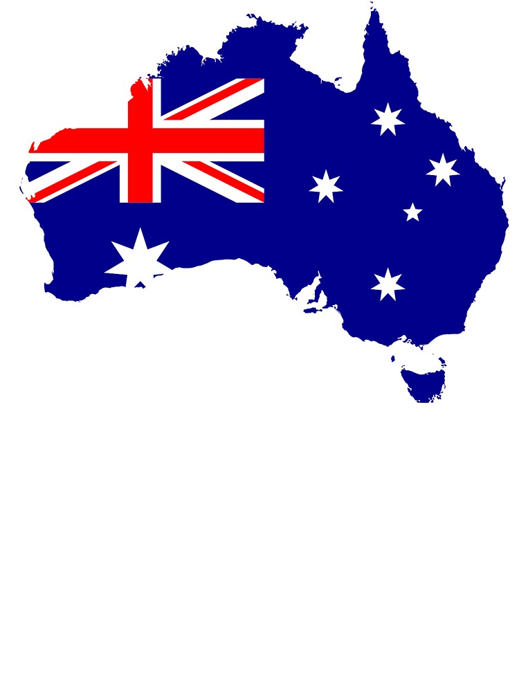 Australia Australian Country Flag Map Baby One Piece By