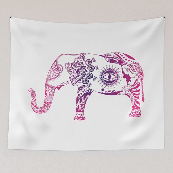 Item preview, Cute Elephant Mandala illustration designed and sold by saadkh.