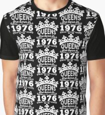 Camiseta gráfica Birthday Girl Shirt - Queens nace en 1976