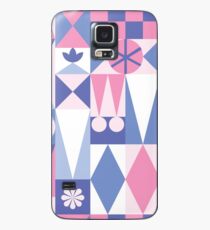 Funda/vinilo para Samsung Galaxy Alfombra - Rosa y Azul