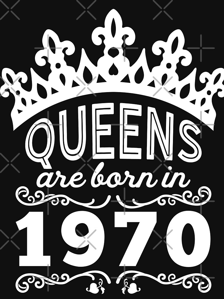 Thumbnail 7 of 7, Essential T-Shirt, Birthday Girl Shirt - Queens Are Born In 1970 designed and sold by wantneedlove.