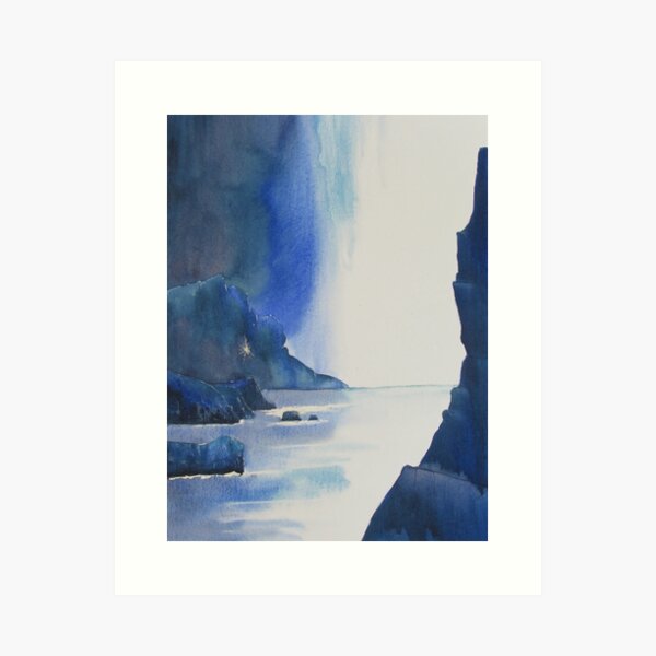 Blizzard in Blue Art Print