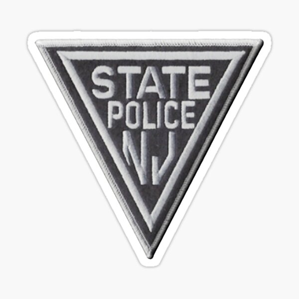 New Jersey State Police Sticker For Sale By Lawrencebaird Redbubble 4568