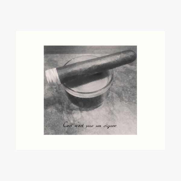 Ceci n'est pas un cigare Art Print