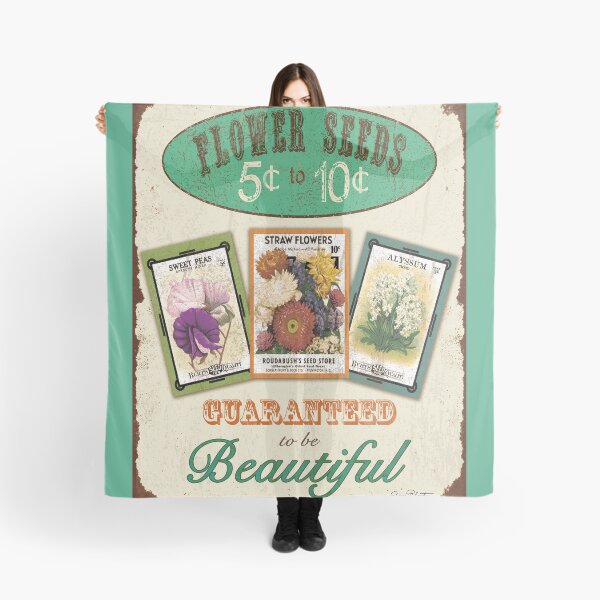 Item preview, Vintage Flower Seed Sign designed and sold by Jean Plout.