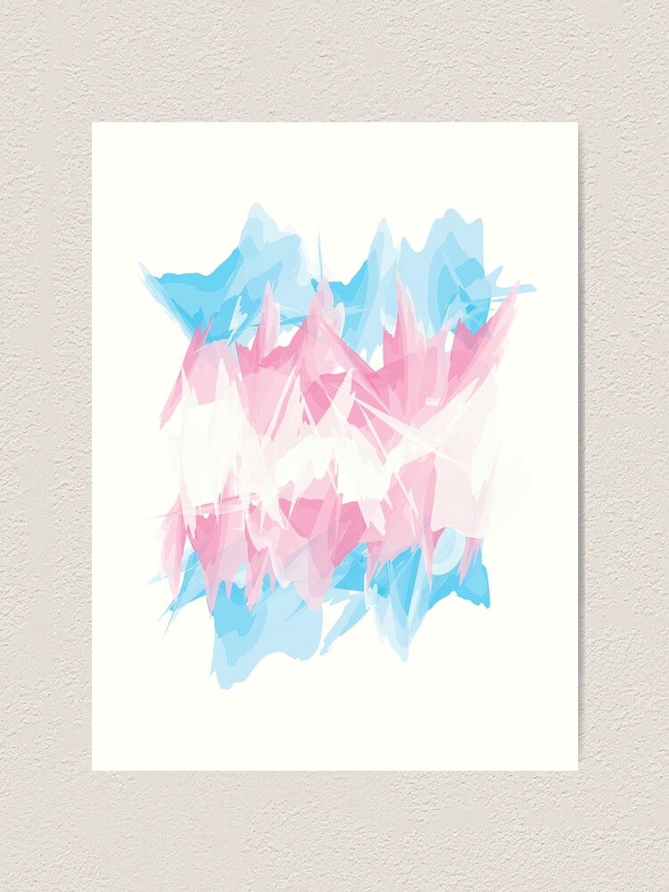 Grunge Transgender Flag Art Print By Bitchasses Redbubble