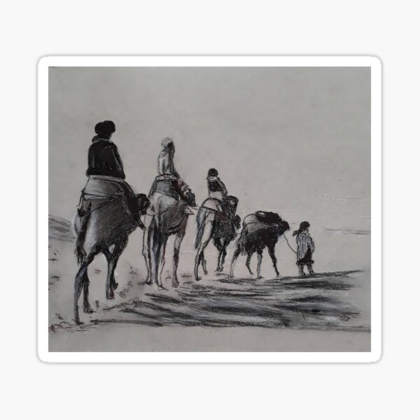 camel row Sticker
