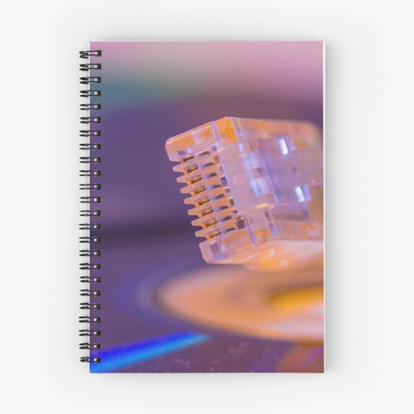 Item preview, Closeup of Ethernet cable with it's reflection on blank disc designed and sold by Maor Winetrob.