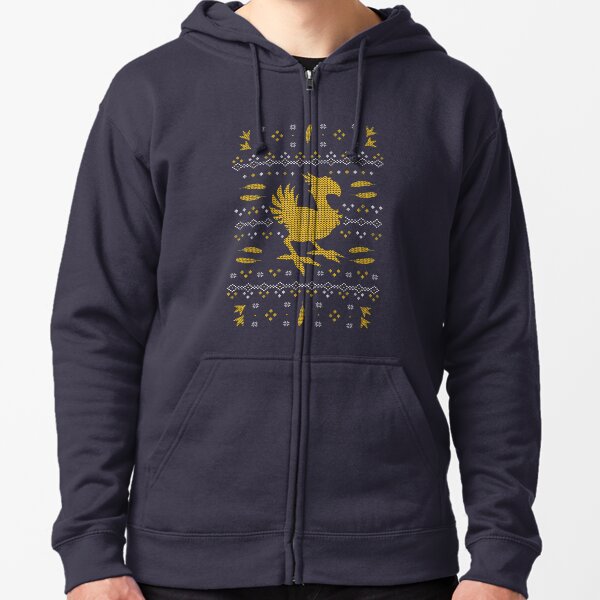 Chocobo Christmas Zipped Hoodie