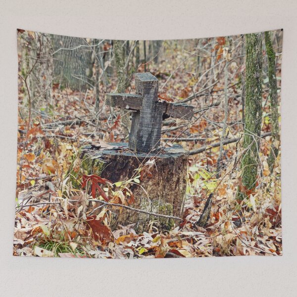 Item preview, Cross in the Woods designed and sold by Frankie Cat Photography.