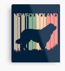 Newfoundland Dog Silhouette Metal Print
