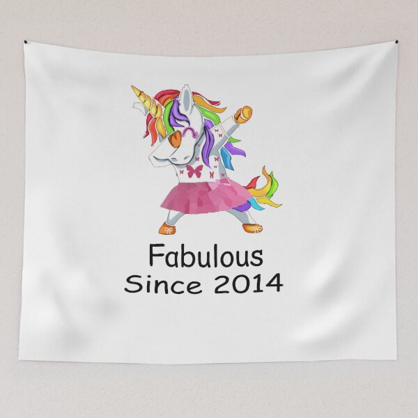 Item preview, Fabulous Since 2014 Unicorn Shirt For Girls Girls 4th And Awesome Sice 2014 Unicorn Dabbing Bday Shirt designed and sold by Esmilna Castillo.