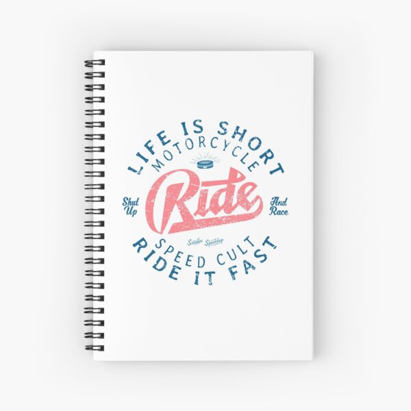 Motorcycle Speed Cult Spiral Notebook
