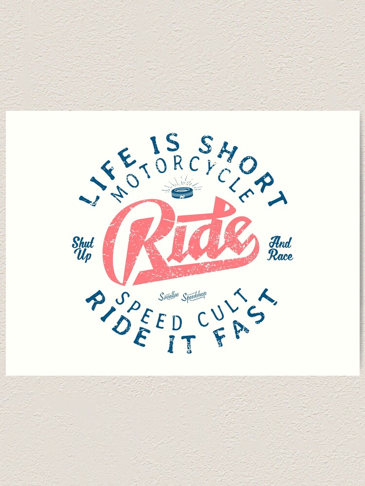 Alternative Ansicht von Motorcycle Speed Cult Kunstdruck