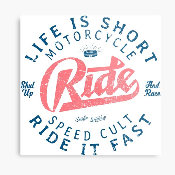 Motorcycle Speed Cult Metal Print