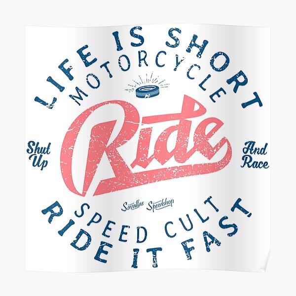 Motorcycle Speed Cult Poster