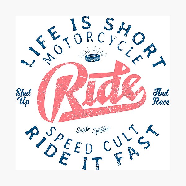 Motorcycle Speed Cult Photographic Print
