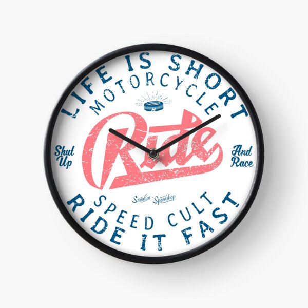 Motorcycle Speed Cult Clock
