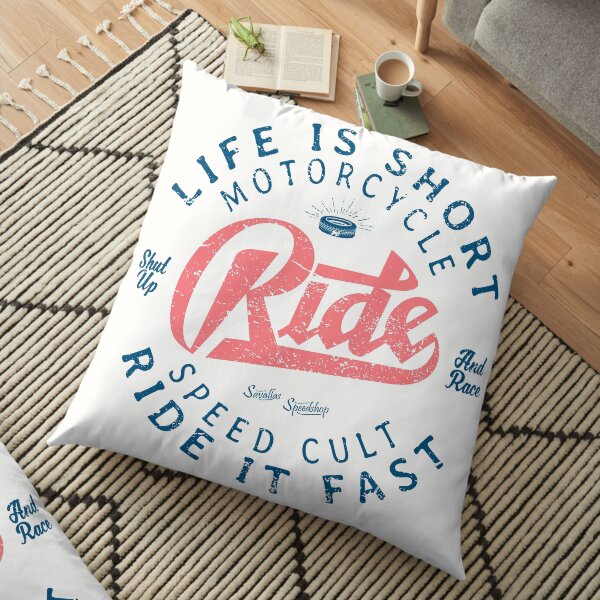 Motorcycle Speed Cult Floor Pillow