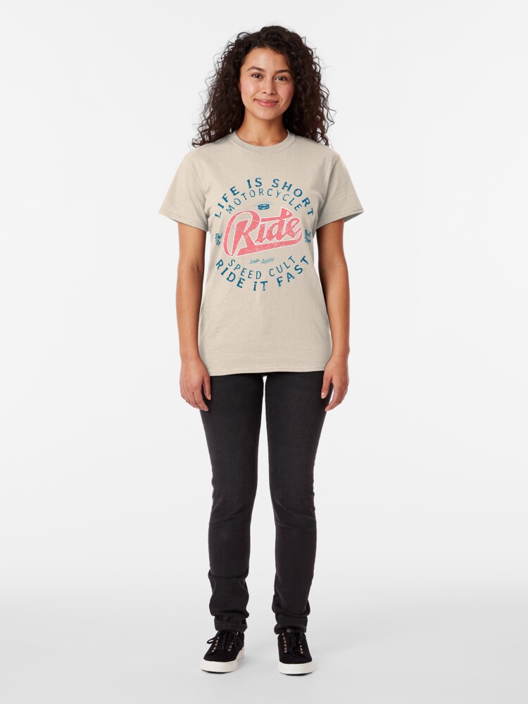 Alternative Ansicht von Motorcycle Speed Cult Classic T-Shirt