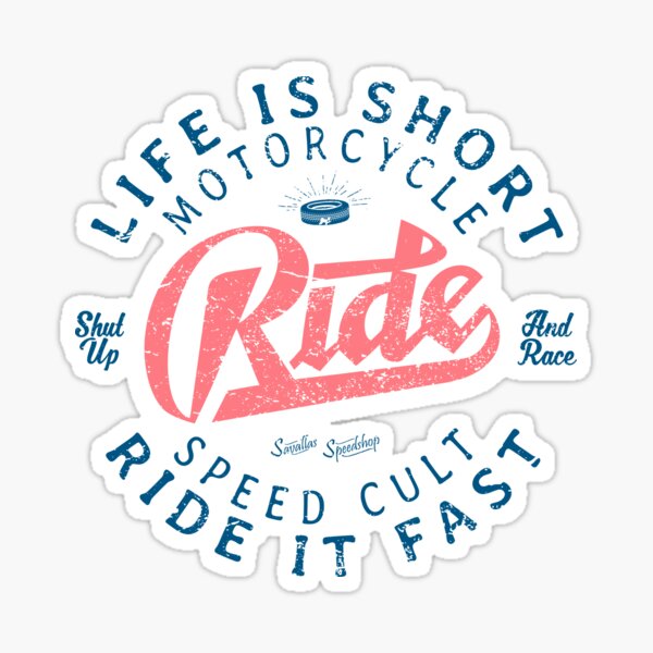 Motorcycle Speed Cult Sticker