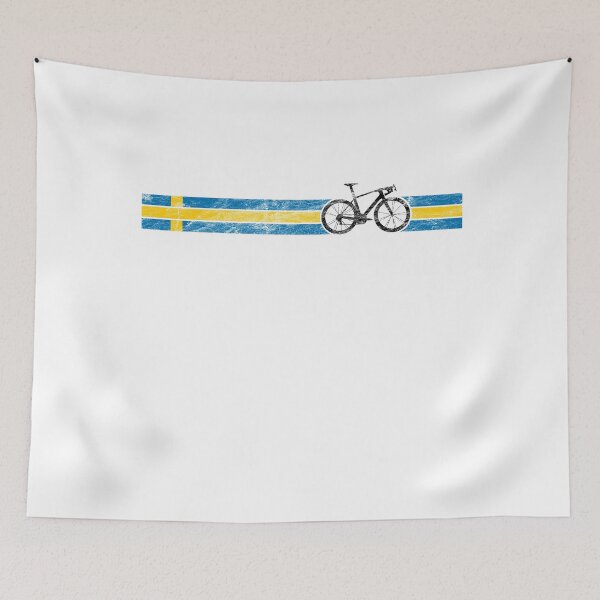 Item preview, Cyclist Flag Sweden Swedish SE Bike Race Cycling Black designed and sold by KNUXX Shop.