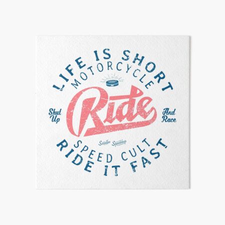 Motorcycle Speed Cult Art Board Print