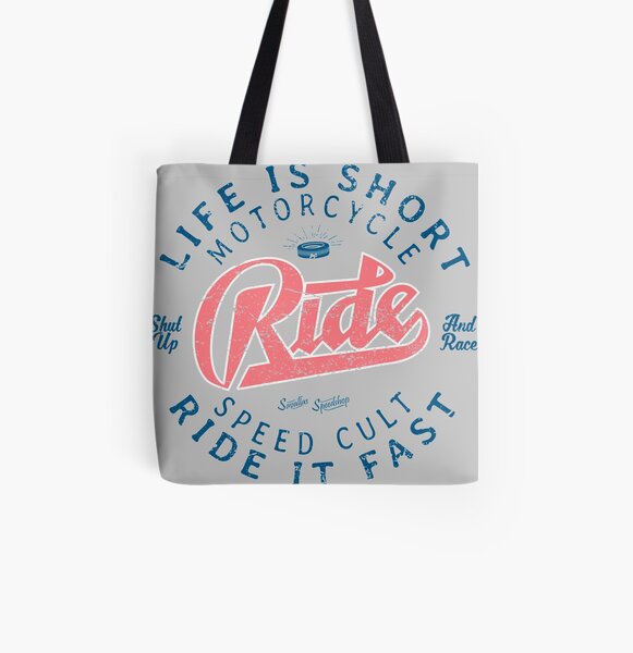 Motorcycle Speed Cult All Over Print Tote Bag
