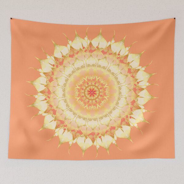 Item preview, Delicate Mandala orange designed and sold by pearlposition.