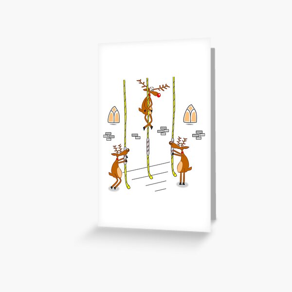 Item preview, Rudolph rings the bells for Christmas designed and sold by benandfreya.