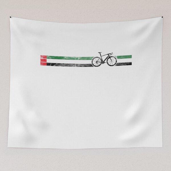 Item preview, Cyclist Flag UAE Arab Emerites AE Bike Racing Black designed and sold by KNUXX Shop.