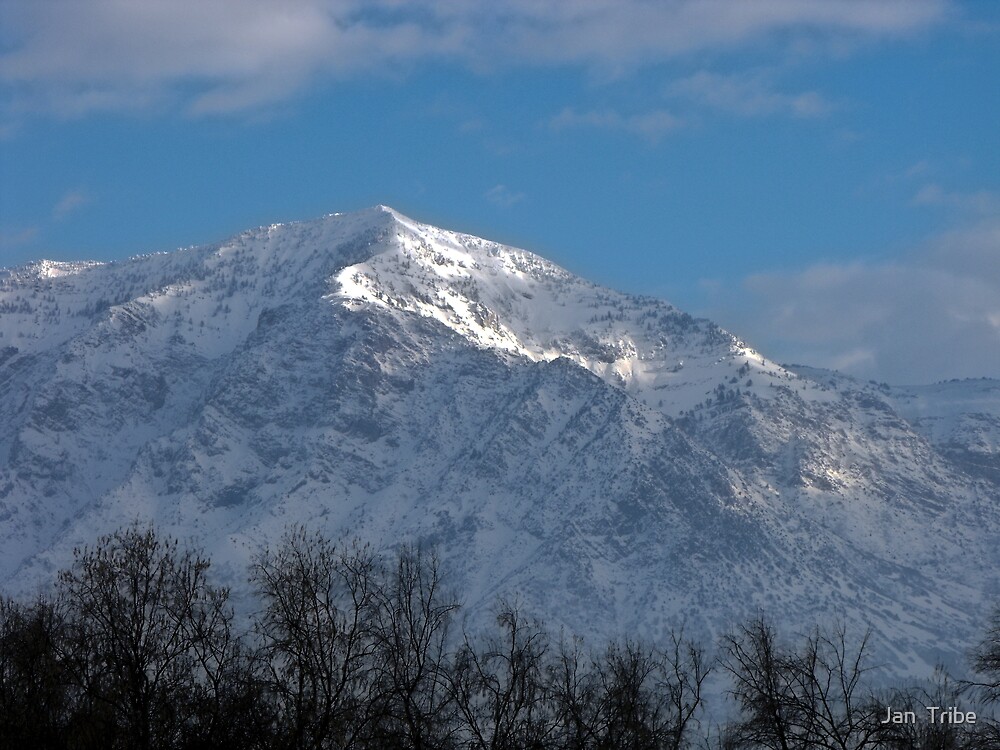 "A Winter's Morning Ben Lomond Peak, Utah" by Jan Tribe Redbubble
