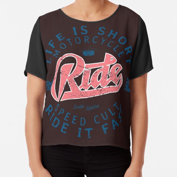 Motorcycle Speed Cult Chiffon Top