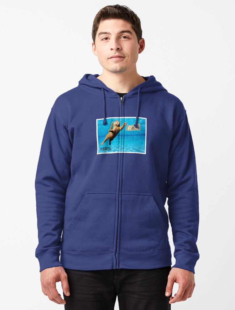 purrvana cat hoodie