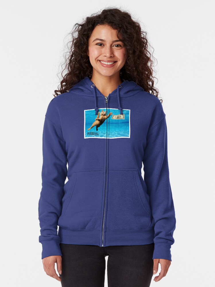 purrvana cat hoodie
