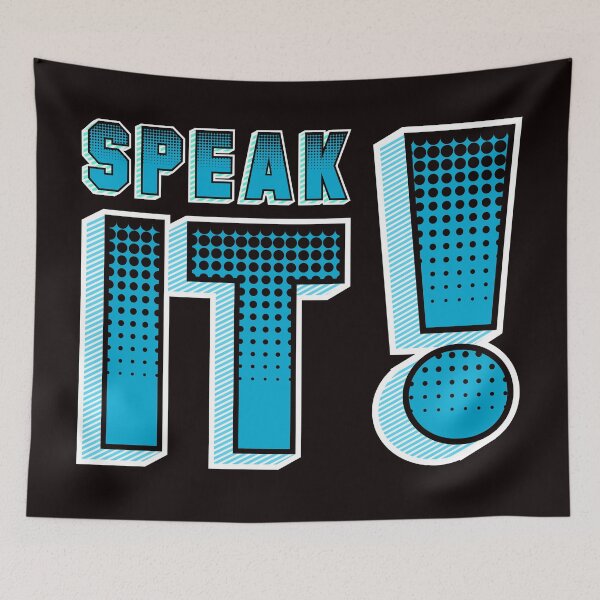 Item preview, Speak It! designed and sold by Midlife50.