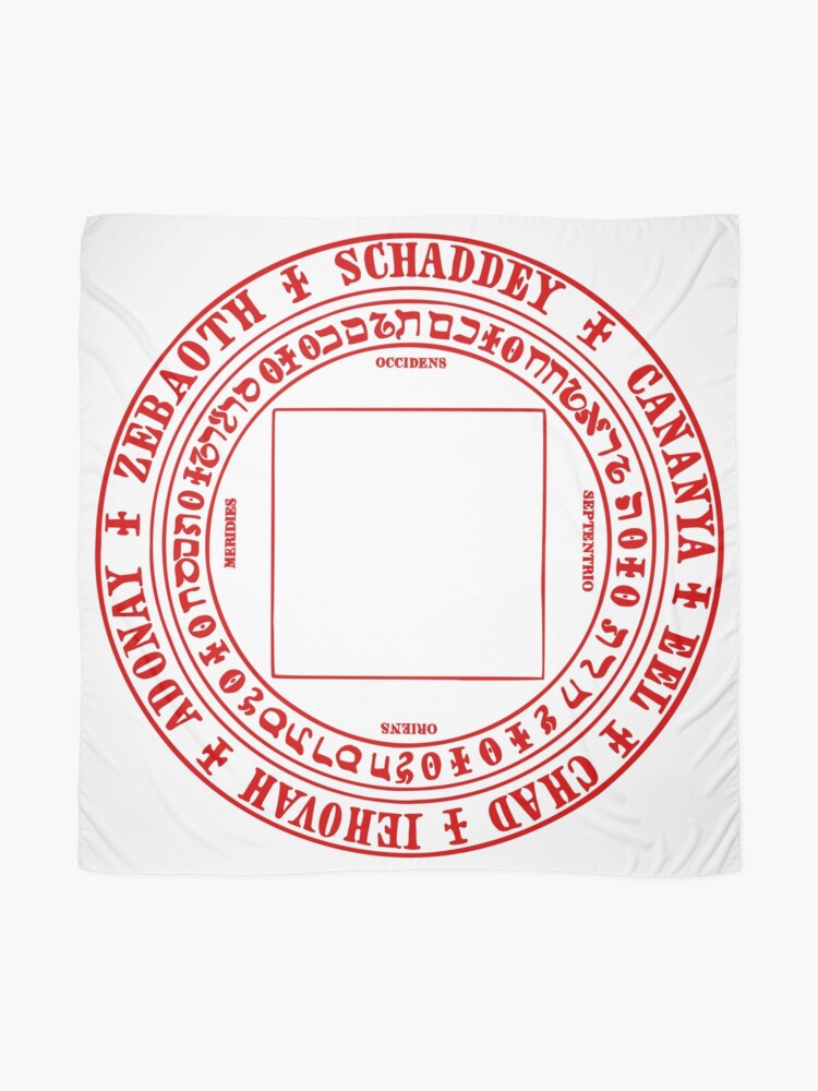 6th Book Of Moses Circle Seals And Planetay Spirits Scarf For Sale 6th-book-of-moses-circle-seals-and-planetay-spirits-scarf-for-sale
