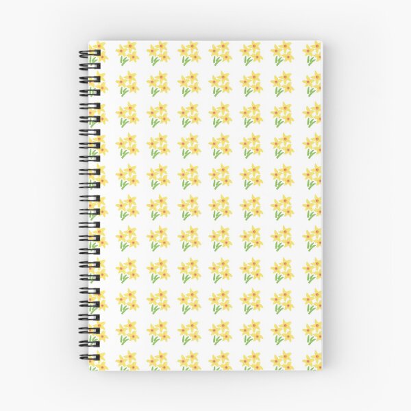 Item preview, Oil pastel ditsy daffodils designed and sold by LittleBettyMakes.